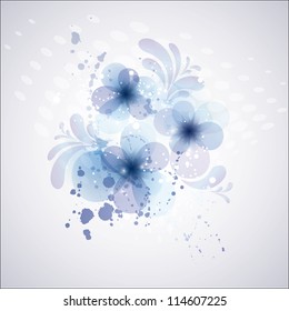 Abstract flower background. Card for mothers day. Wedding invitation card.