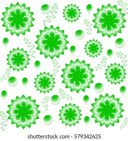 Abstract flower background with decoration elements for design