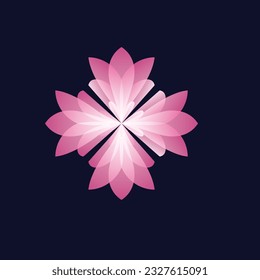 ilustración de diseño de fondo de flor abstracta.