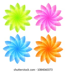 Abstract Flower Background. Element for design price tag or business card for spa, health, boutique, beauty salon, cosmetician, shop, yoga class, hotel and resort. Vector illustration