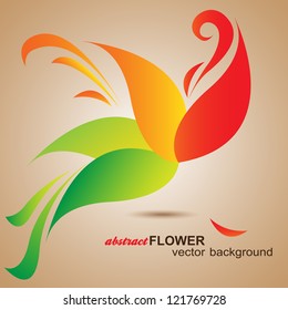 Abstract Flower Background. Element for design. Vector illustration. Logo design
