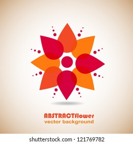 Abstract Flower Background. Element for design. Vector illustration. Logo design