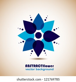 Abstract Flower Background. Element for design. Vector illustration. Logo design