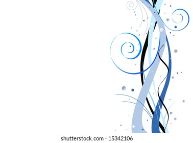 Abstract flower background, element for design.