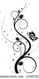 Abstract flower background, element for design.
