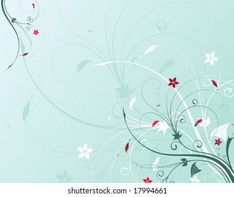 Abstract flower background, element for design, vector illustration