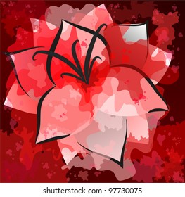 Abstract flower background. Eps 10