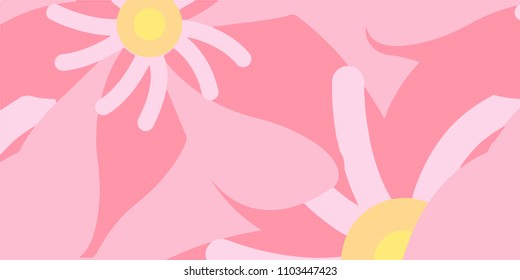 Abstract flower background for fabric, textiles, clothing, wallpaper, wrapping paper, backpack, socks, bedding