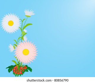 Abstract flower background, file EPS.8 illustration.