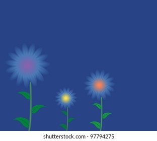 Abstract flower background, file EPS.8 illustration.