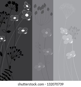 Abstract  flower background invitation