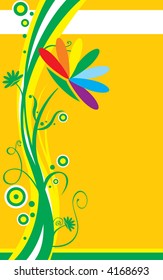 abstract flower background (more backgrounds in this style - in my portfolio)