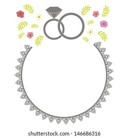 Abstract flower background with place for your text