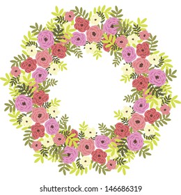 Abstract flower background with place for your text