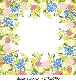 Abstract flower background with place for your text
