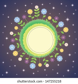 Abstract flower background with place for your text
