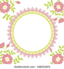 Abstract flower background with place for your text