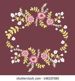 Abstract flower background with place for your text