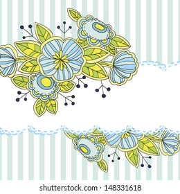 Abstract flower background with place for your text