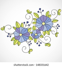 Abstract flower background with place for your text
