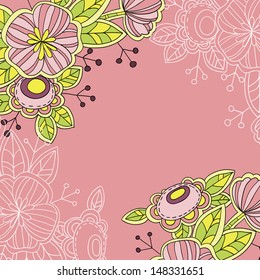 Abstract flower background with place for your text