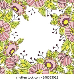 Abstract flower background with place for your text