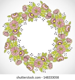 Abstract flower background with place for your text