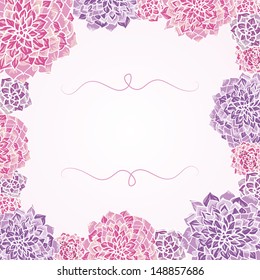 Abstract flower background with place for your text