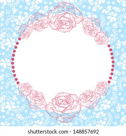Abstract flower background with place for your text