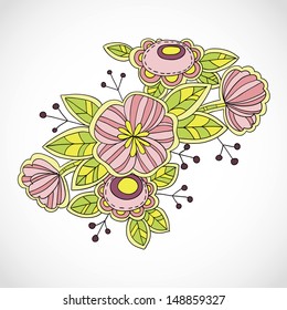 Abstract flower background with place for your text