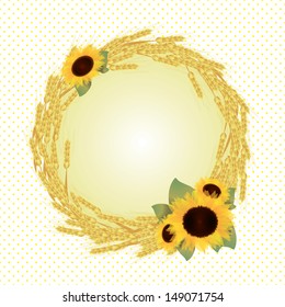 Abstract flower background with place for your text