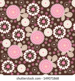 Abstract flower background with place for your text
