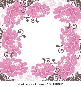 Abstract flower background with place for your text