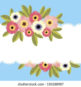 Abstract flower background with place for your text