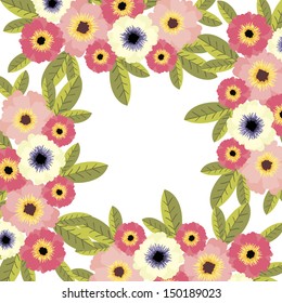 Abstract flower background with place for your text