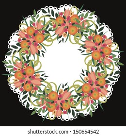 Abstract flower background with place for your text