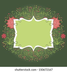 Abstract flower background with place for your text
