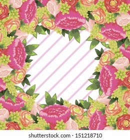 Abstract flower background with place for your text