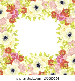 Abstract flower background with place for your text