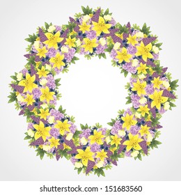 Abstract flower background with place for your text