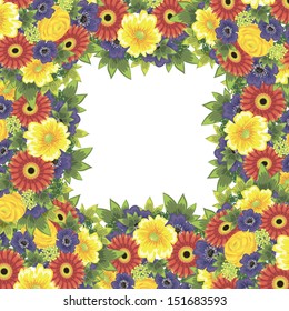 Abstract flower background with place for your text