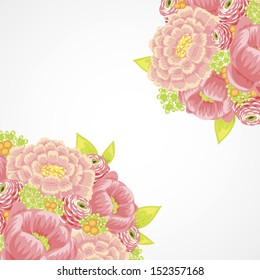 Abstract flower background with place for your text