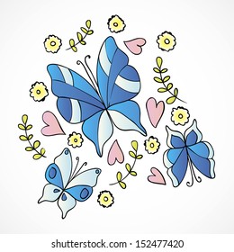 Abstract flower background with place for your text