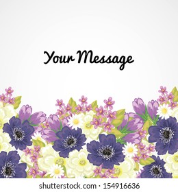 Abstract flower background with place for your text