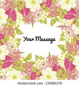 Abstract flower background with place for your text