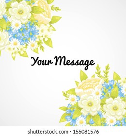 Abstract flower background with place for your text