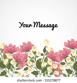 Abstract flower background with place for your text