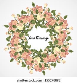 Abstract flower background with place for your text