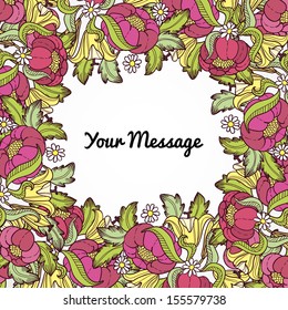 Abstract flower background with place for your text