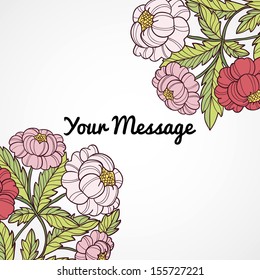 Abstract flower background with place for your text